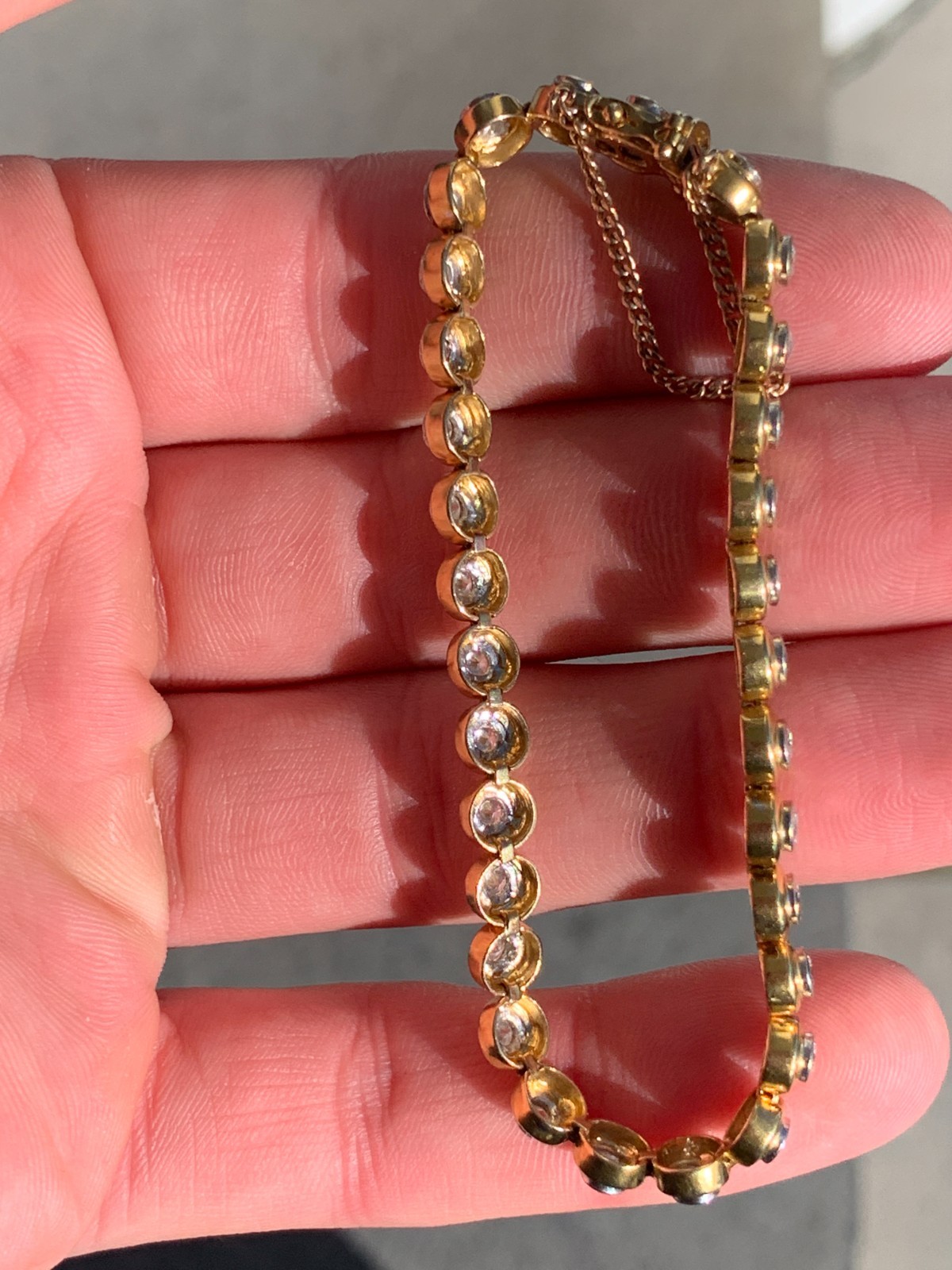 18ct gold diamond 3.10ct bracelet 16.2 grams