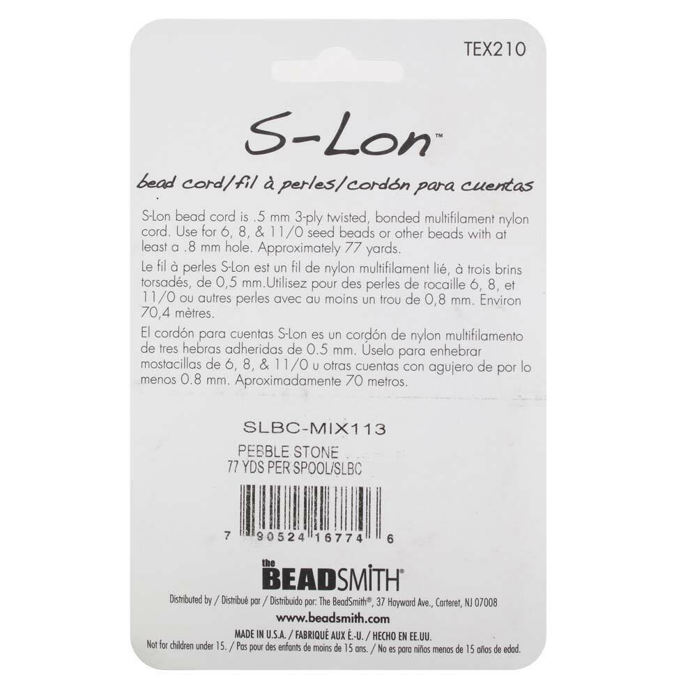 S-Lon Bead Cord .5mm Diameter Pebblestone Mix 28583 (4 spool) Round