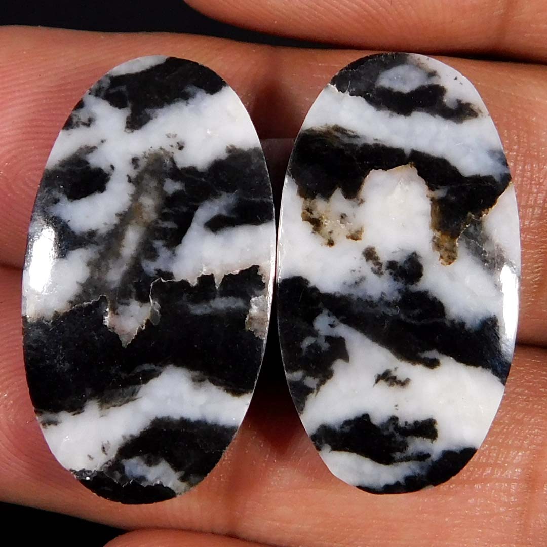 34.15Cts. Natural Buffalo Turquoise Pair Oval Cabochon Reiki Loose Gemstone