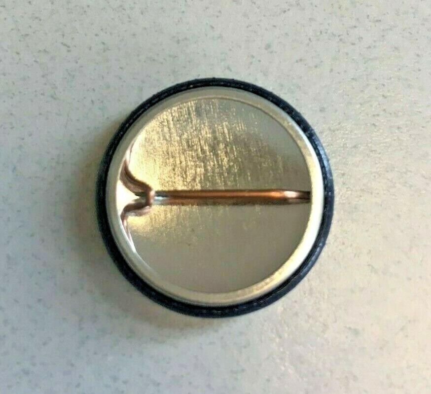 NEW Moorish American Button Round Blue with Crescent