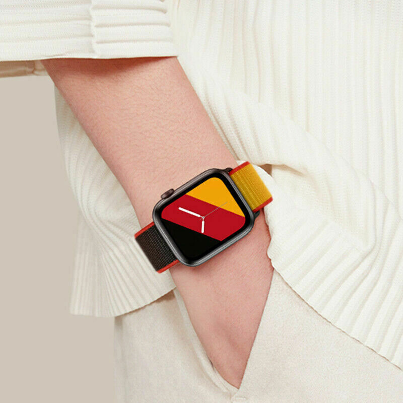 Woven Nylon Loop For Apple Watch Series 11-1 Ultra SE Sport Band Strap 38mm-49mm