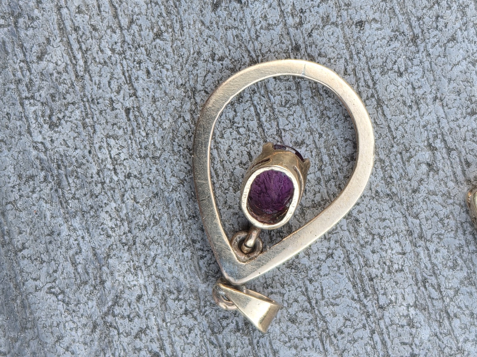 Lot 4 Pendants 10K – 14K Dimaonds Sapphires Rhodolite Garnet Ruby Lapis