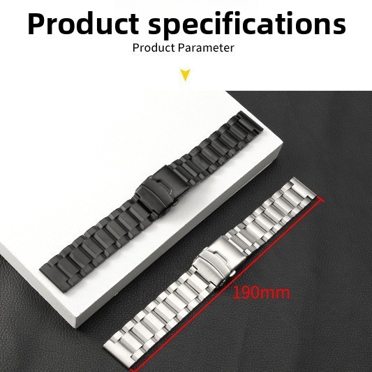 Quality Solid Stainless Steel Watch Band Strap Mens Metal Bracelet 18 20 22 24mm