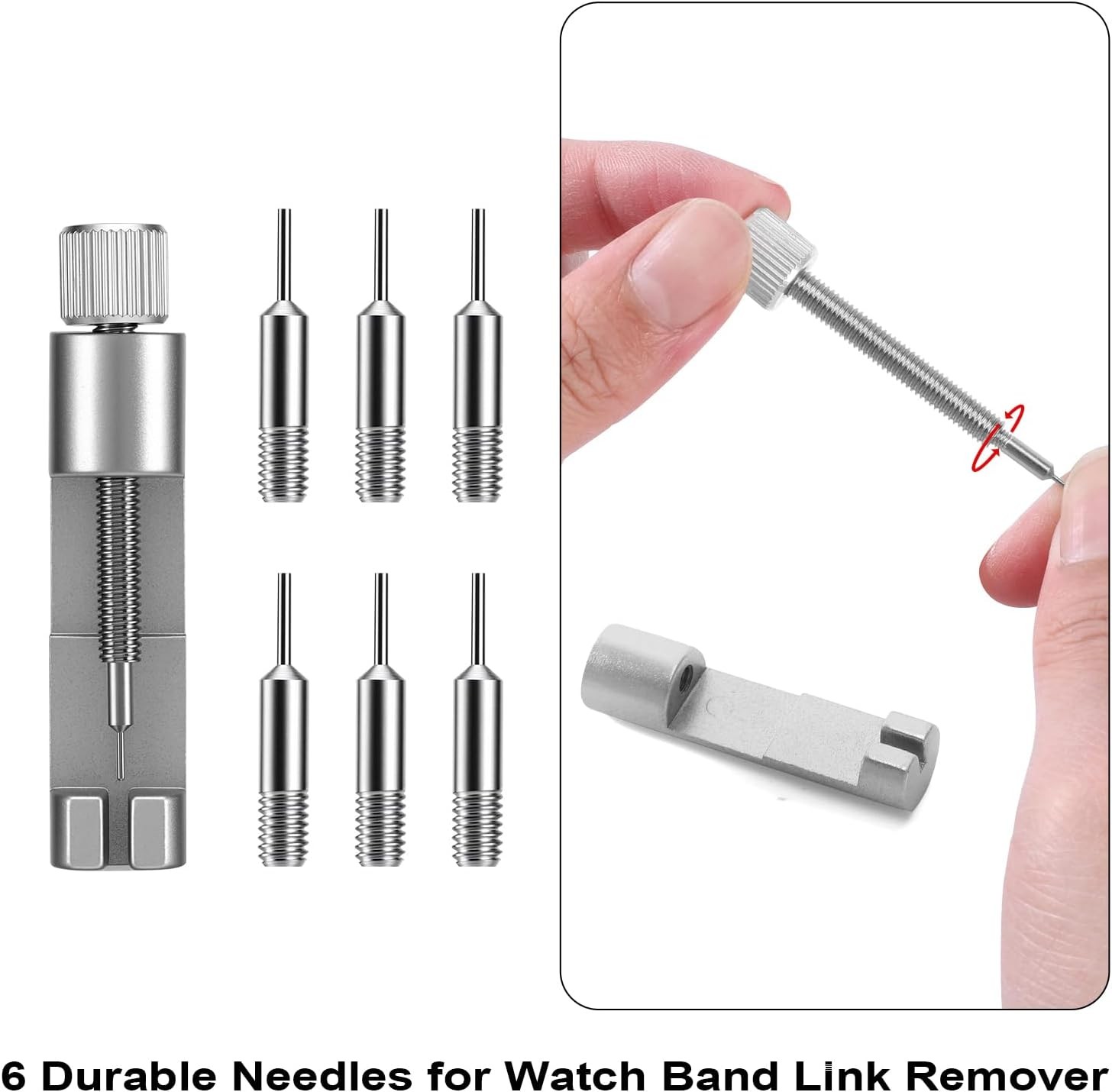 Solid Watch Link Removal Kit, Tools to Adjust and Remove Bracelets，Watch Strap S