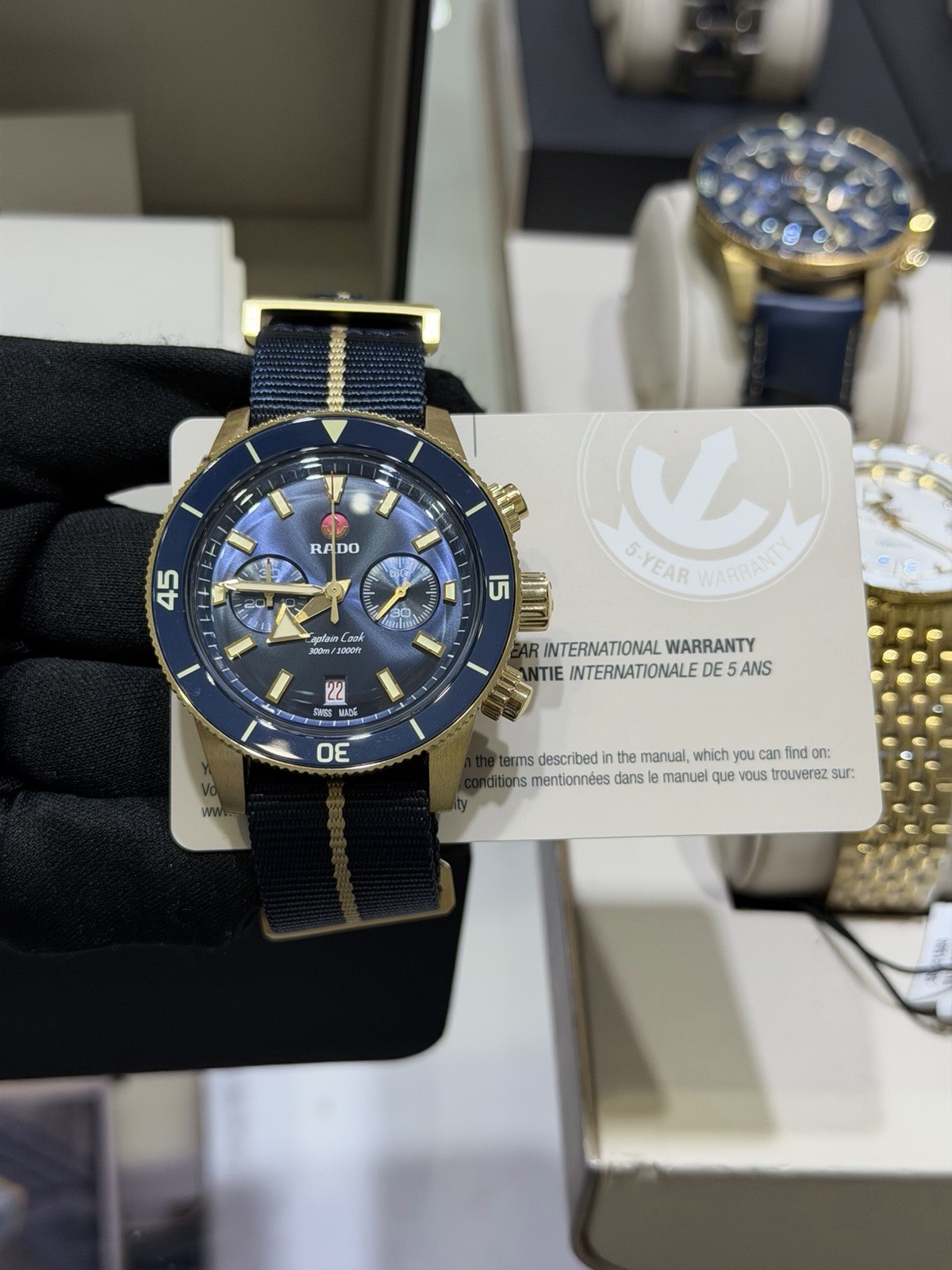 New Rado Captain Cook Automatic Chronograph Blue Dial Men’s Watch R32146208