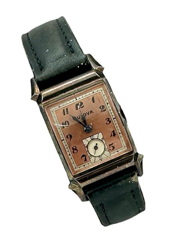 Vintage 1945 Bulova Director 14K Rose Gold Plated 17 Jewel Men’s Watch Working