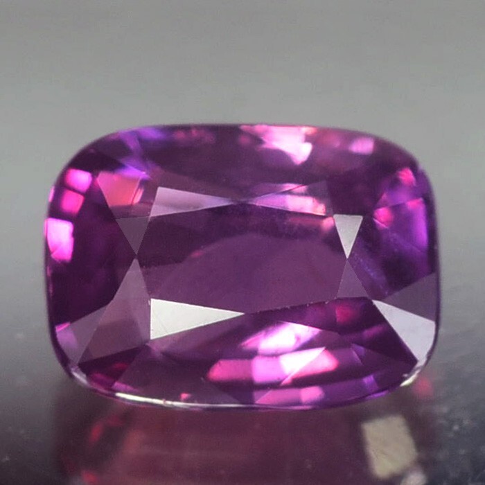 1.065CT CERTIFIED AA UNHEATED CUSHION PURPLISH PINK SAPPHIRE NATURAL