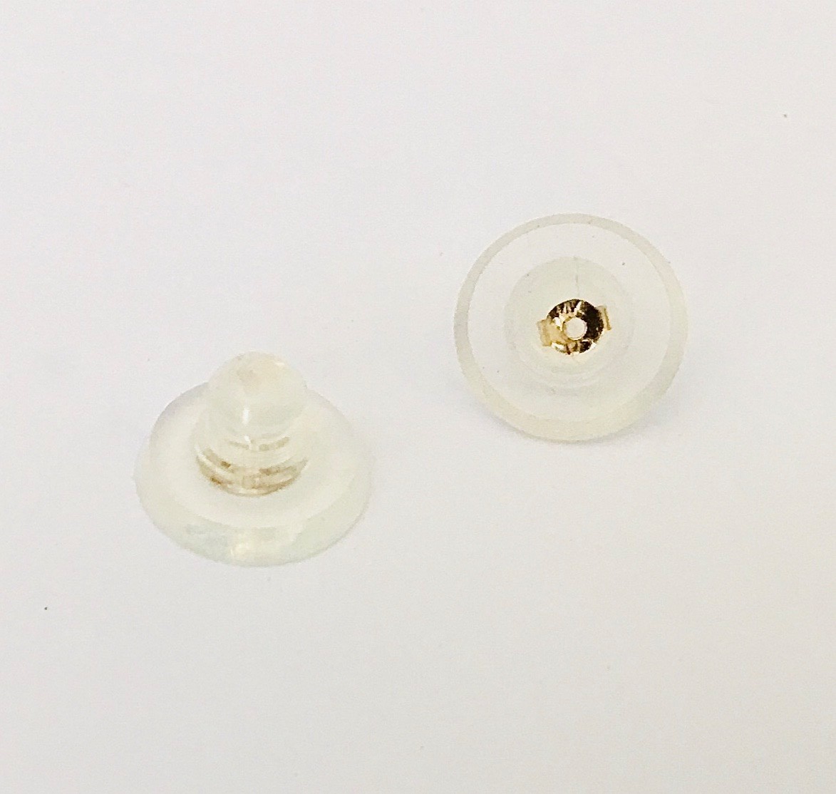 Genuine Natural Malachite Cabochon In Solid 14K Gold Stud Earrings NEW