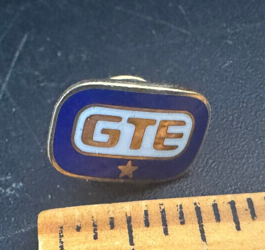 Vintage gold GTE lapel pin – 1/2 inch – 10k GF Emblem