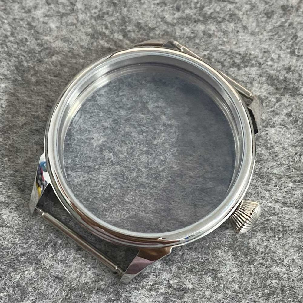 Waterproof Stainless Steel Watch Case W/Crown For ETA6497 6498 ST3600 Movement X