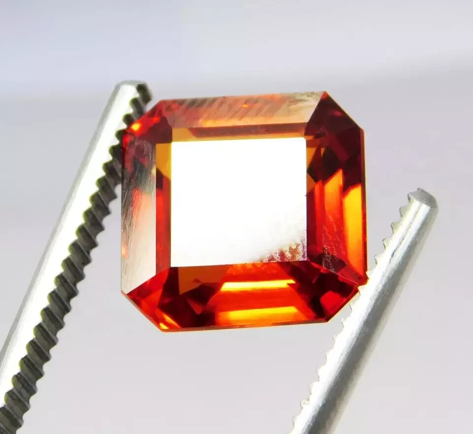 Fabulous Orange Painite 10.5 Ct Radiant Cut EGL Certified Natural Loose Gemstone