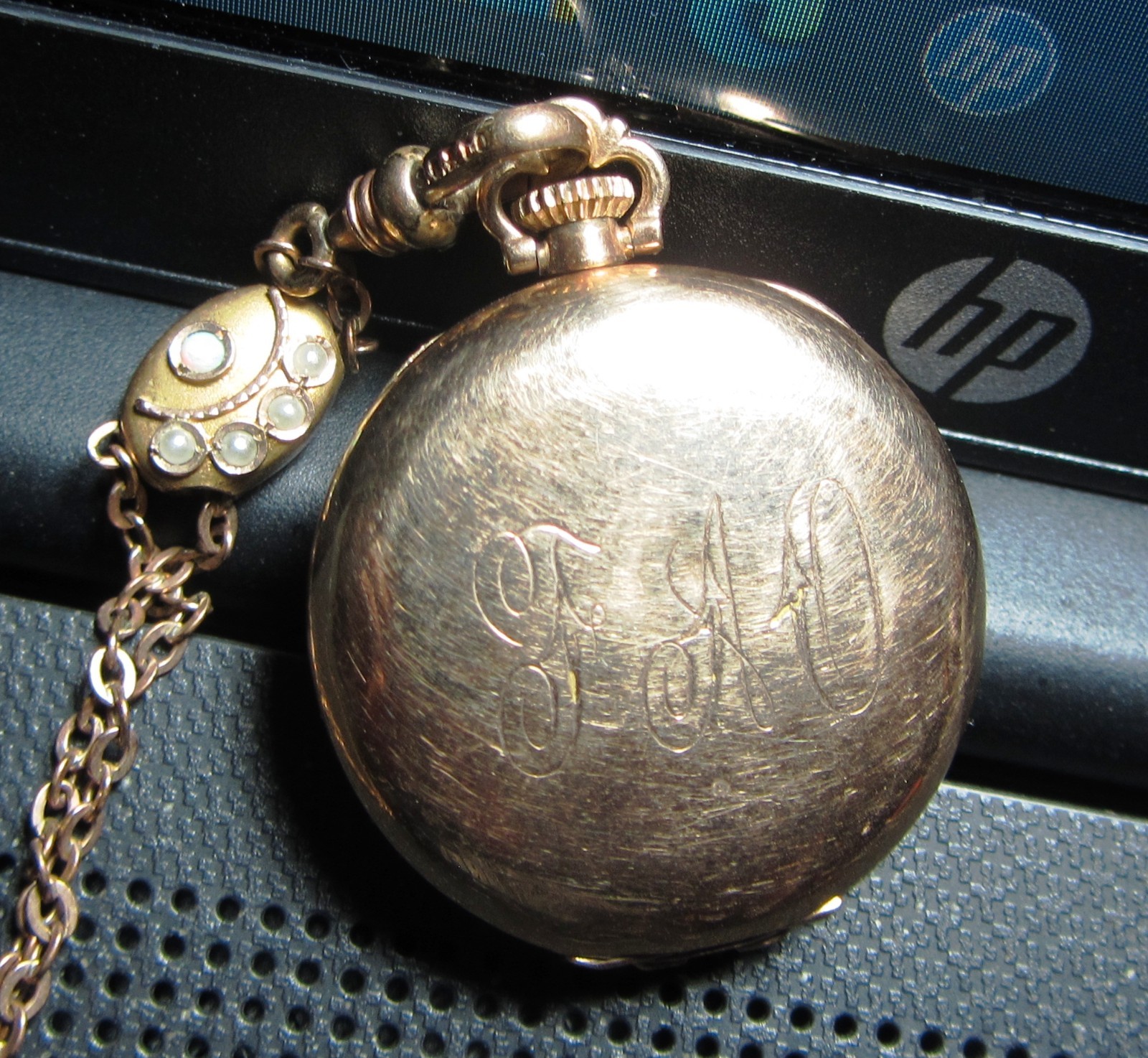 Antique Elgin Ladies Pocket or Pendant Watch Excellent with Chain