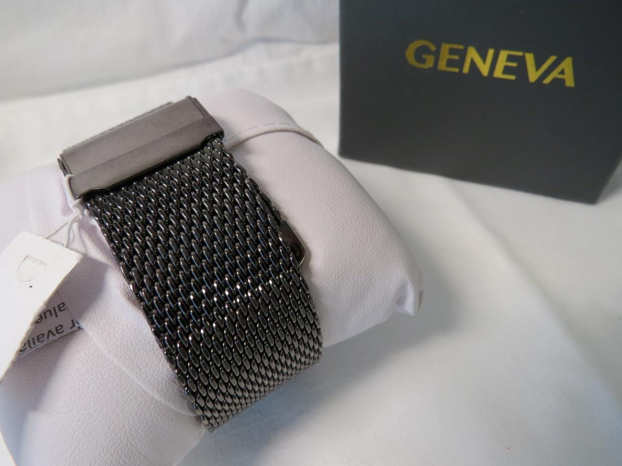 Men’s Geneva Clou de Paris Gray Gun Metal Bracelet Watch KH8052GU New in case