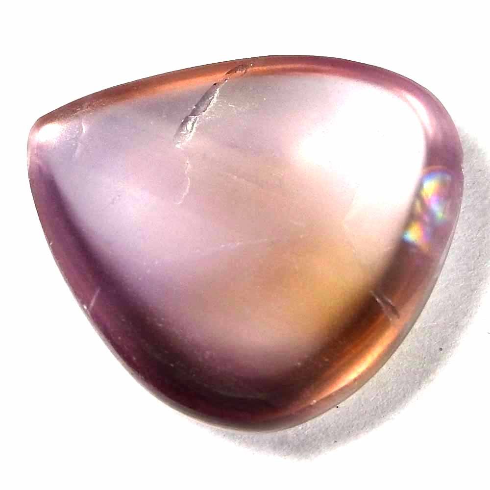 60.95Cts100%Natural Quality Ametrine Pear Cabochon (28x28x9)Loose Gemstone
