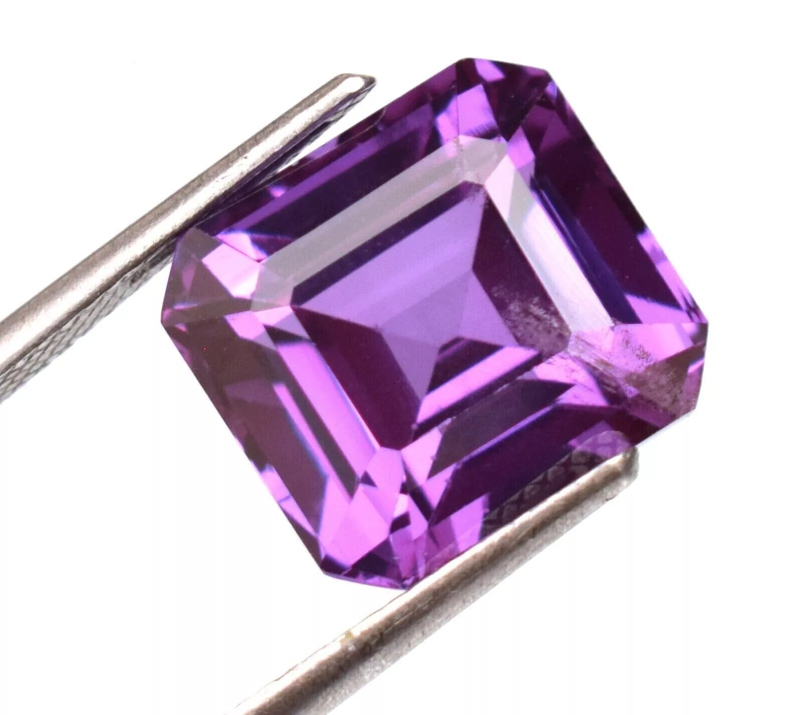 Purple Blue Natural Diffuse Sapphire12-14Ct Excellent Emerald Cut Loose Gemstone