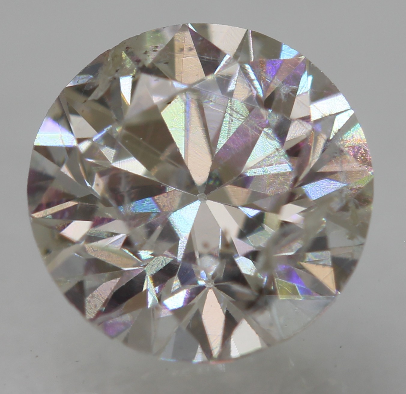 Certified 0.76 Carat G VS2 Round Brilliant Natural Enhanced MINED Diamond 5.79mm