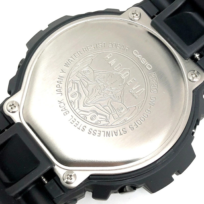 G SHOCK Casio G Shock Wristwatch DW 6900FS EVANGELION feat RADIO EVA Evangelion