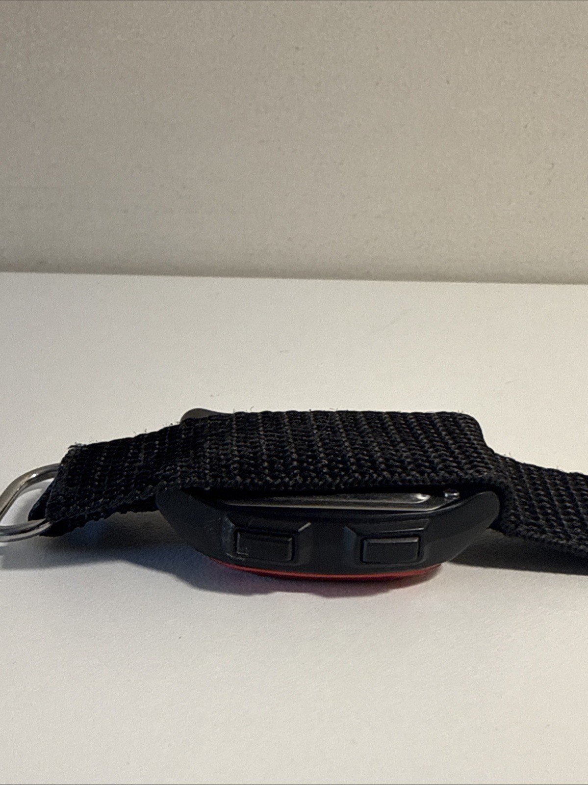 Armitron All-Sport Digital Watch Red Black Nylon Band Water Resistant 165ft/50M