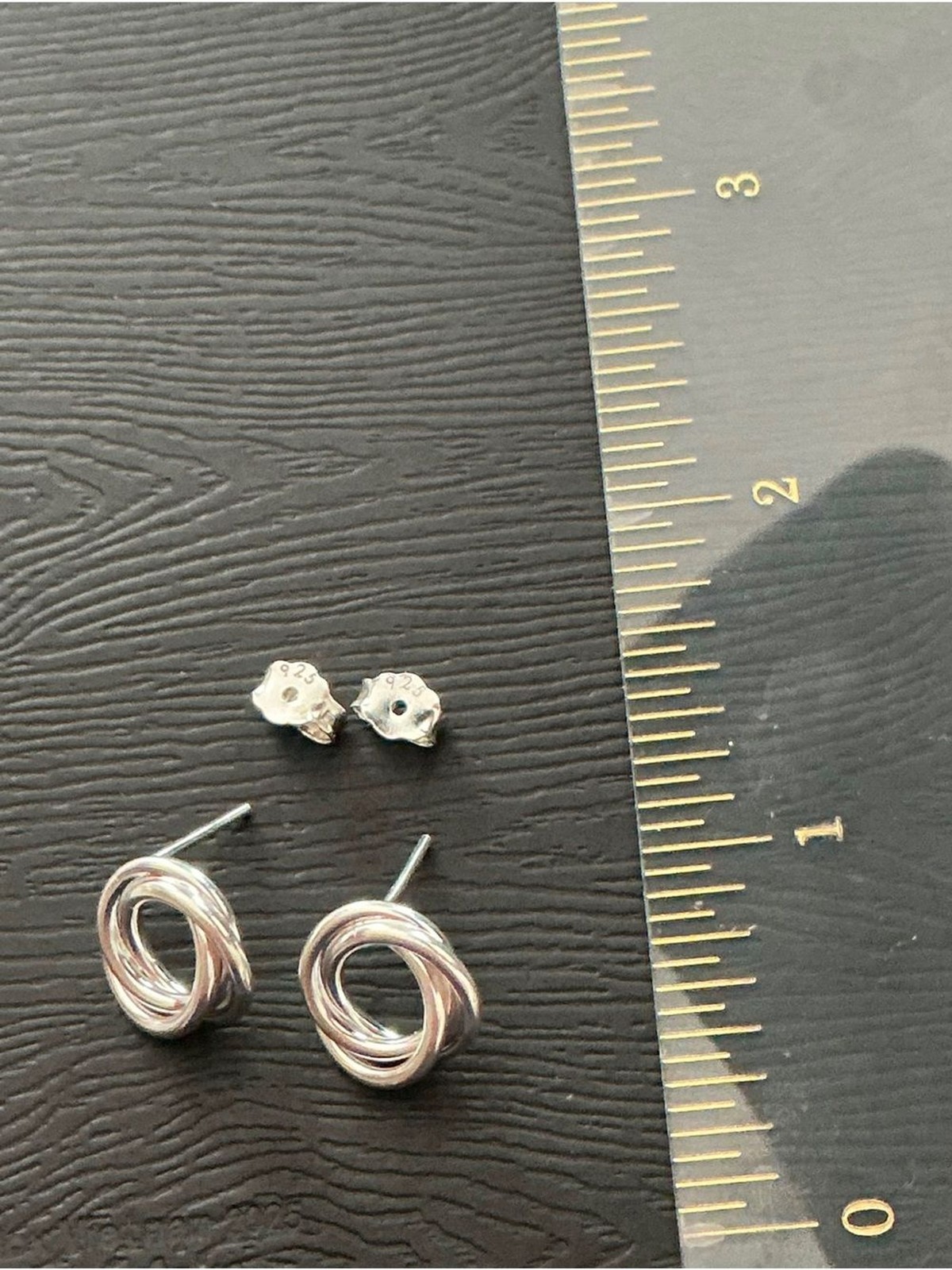 NEW 925 Peruvian Sterling Silver Love Knot Stud Earrings Dainty Jewelry 0.4″