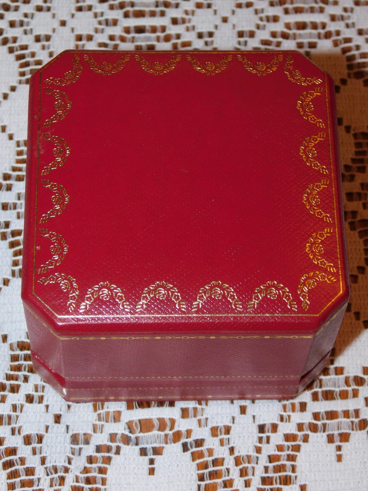 Genuine Cartier Love Ring Box W/ Velvet Drawstring Bag No Outer Box +FREE SHIP!