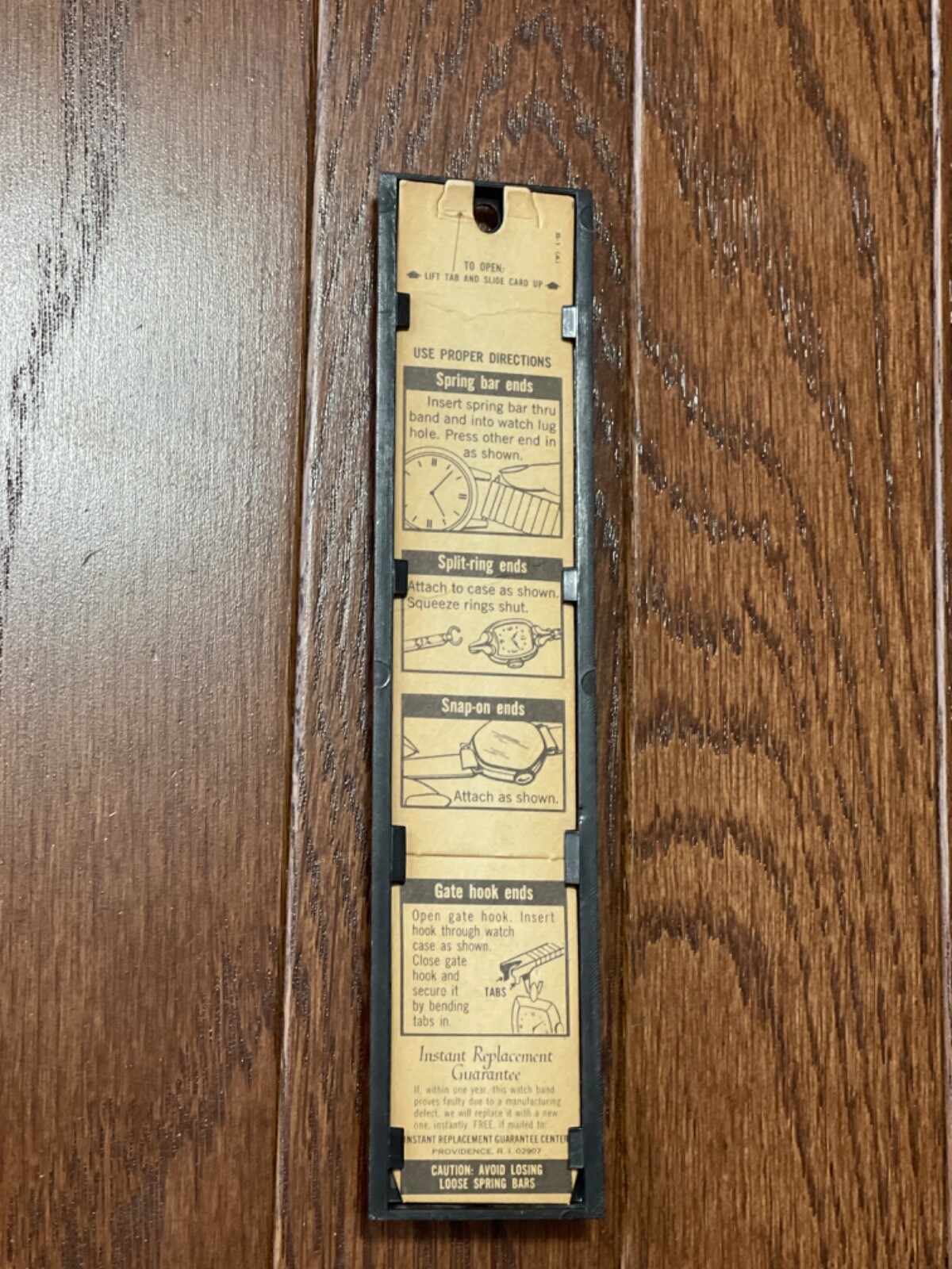 VTG Medalist Adjustable Dura-Glo Ladies Metal Link Watch Band Original Package