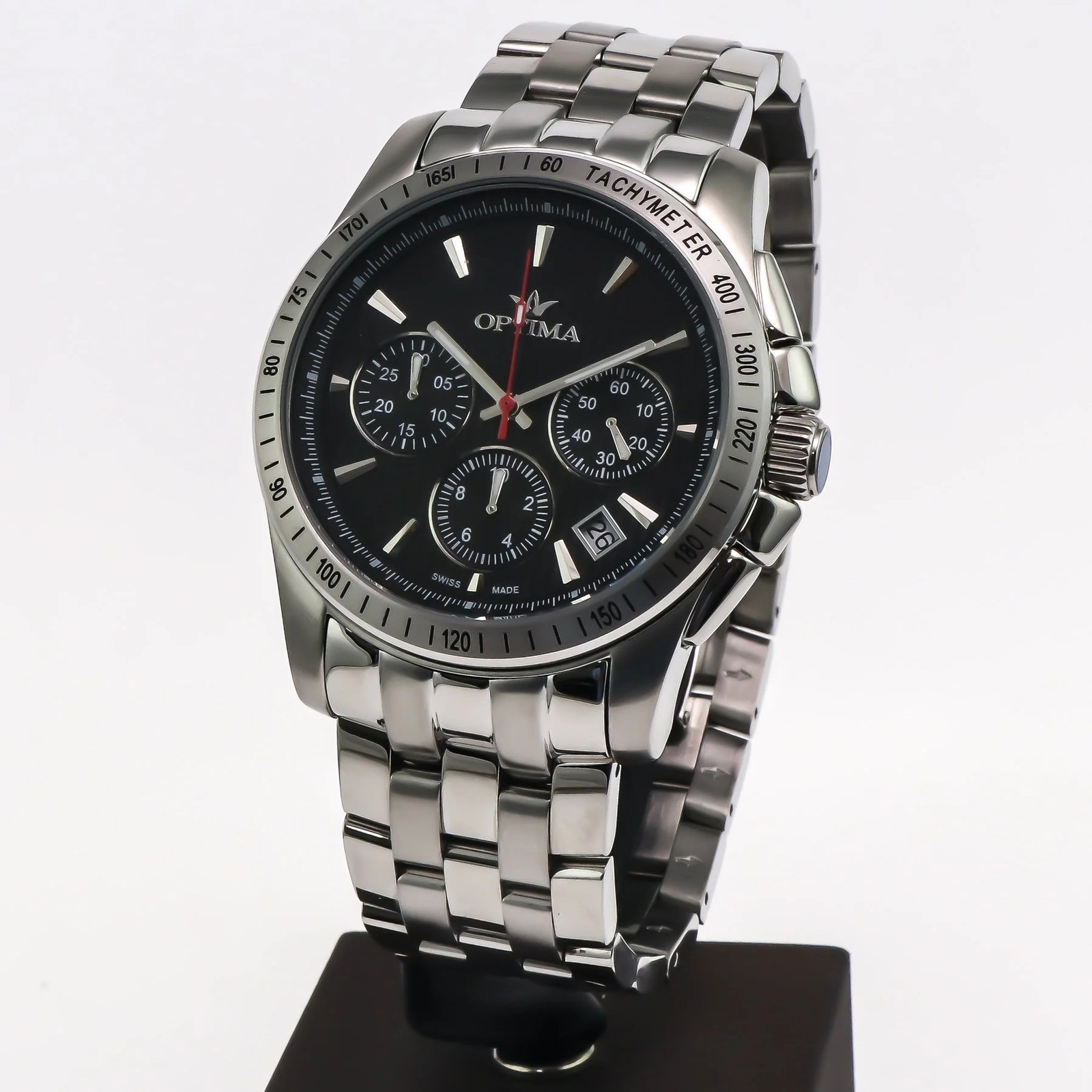 Optima – Swiss Chronograph – OSC377-SS-3 Swiss Quartz Ronda 48.15mm OSC377 50