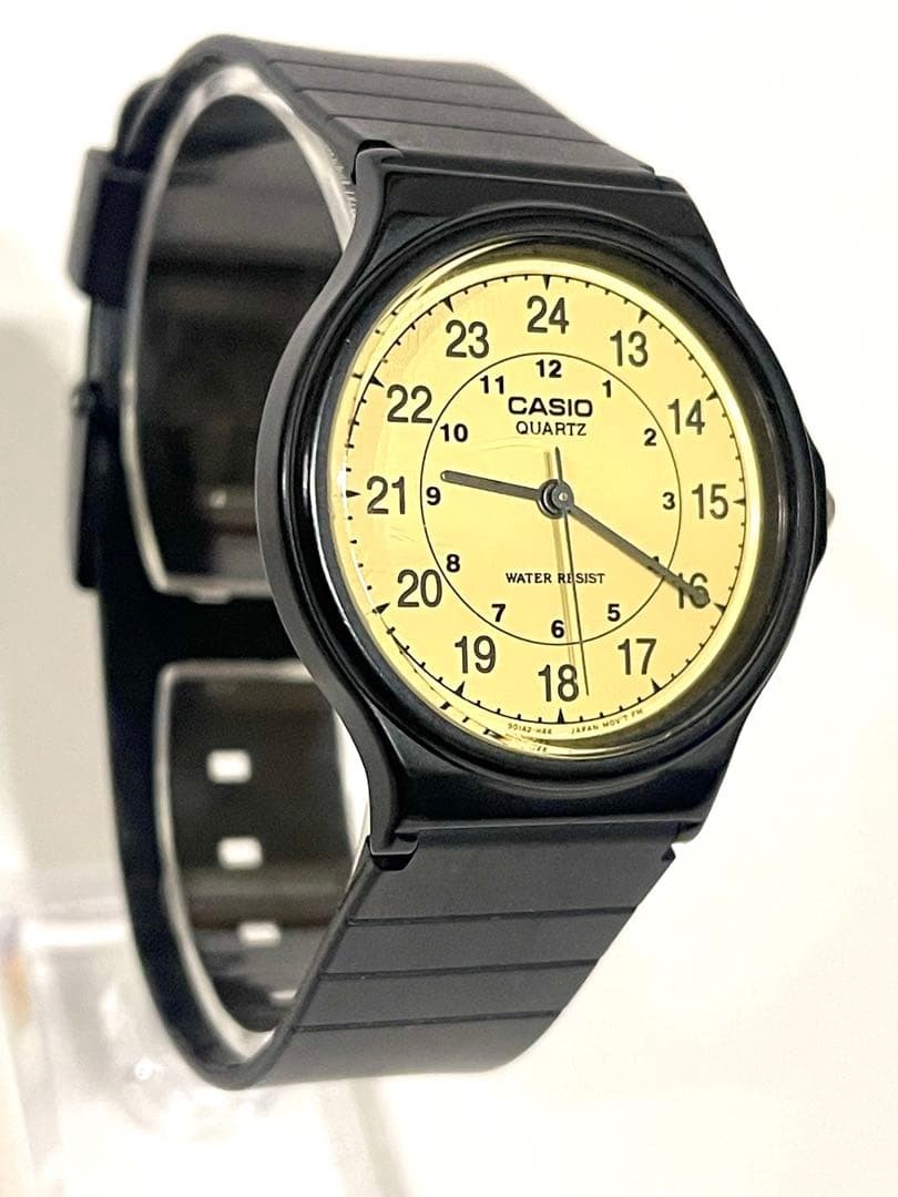 CASIO MQ-24 Black x Yellow Dial Cheap Casio