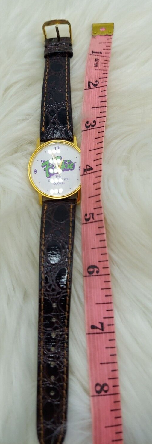 VINTAGE 1980’S R.W. FROOKIE THE GOOD FOR YOU COOKIE GOLD TONE WATCH~UNTESTED