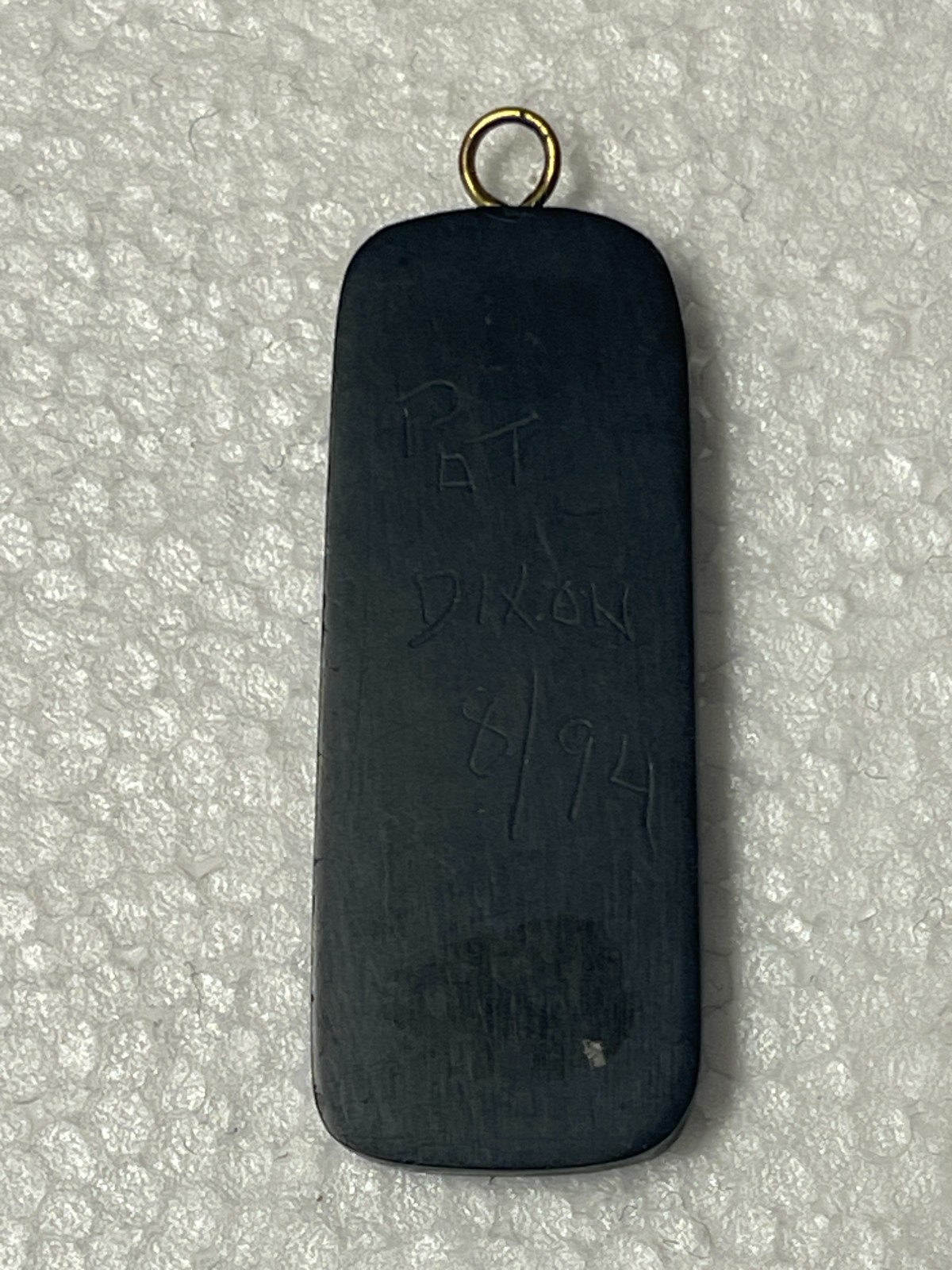 Denny Dixon & Pat Dixon Haida Native Americans Carved Argillite Pendants Signed