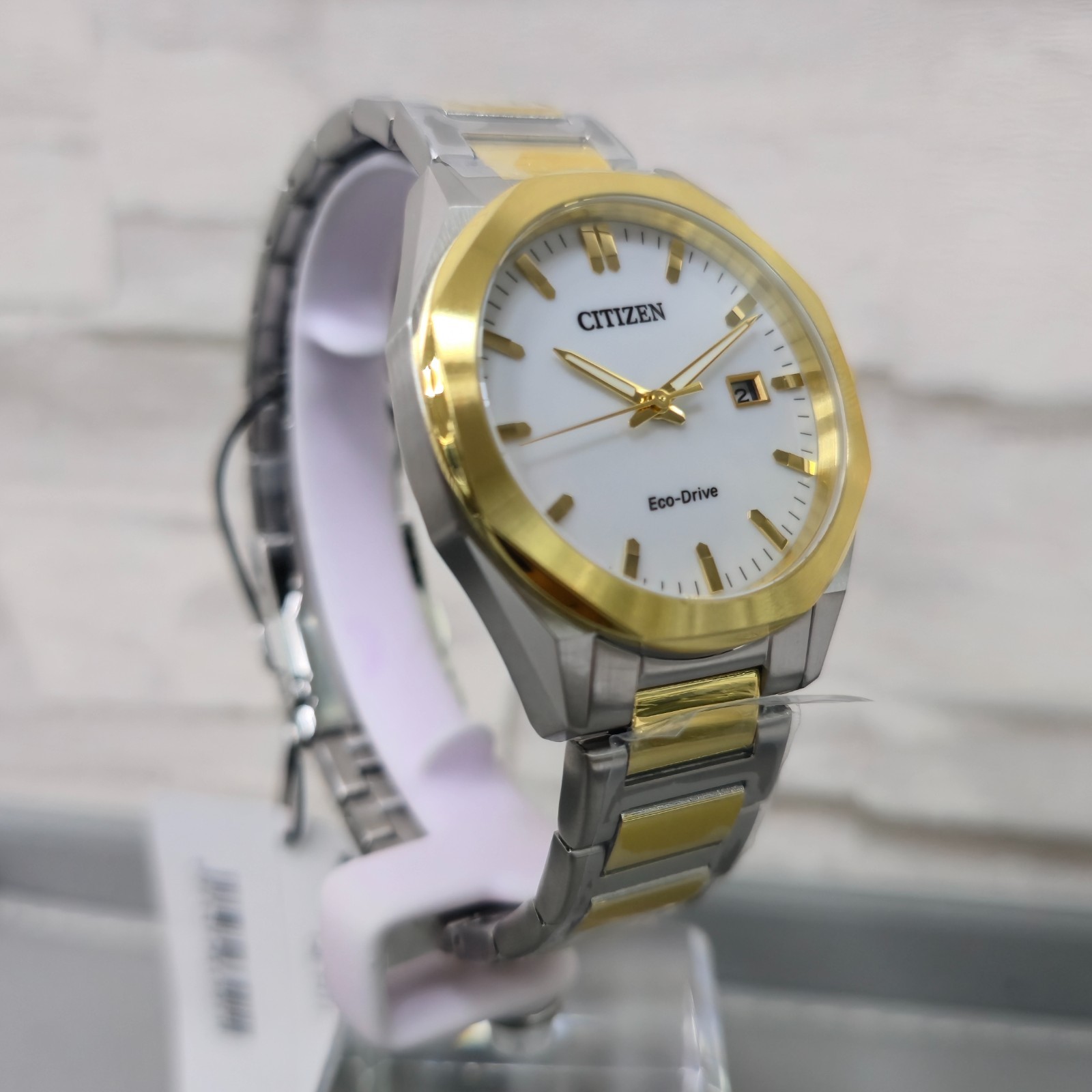 Citizen Eco-Drive BM7624-82A 38mm White Dial Two-Tone New Full Set Men’s Watch