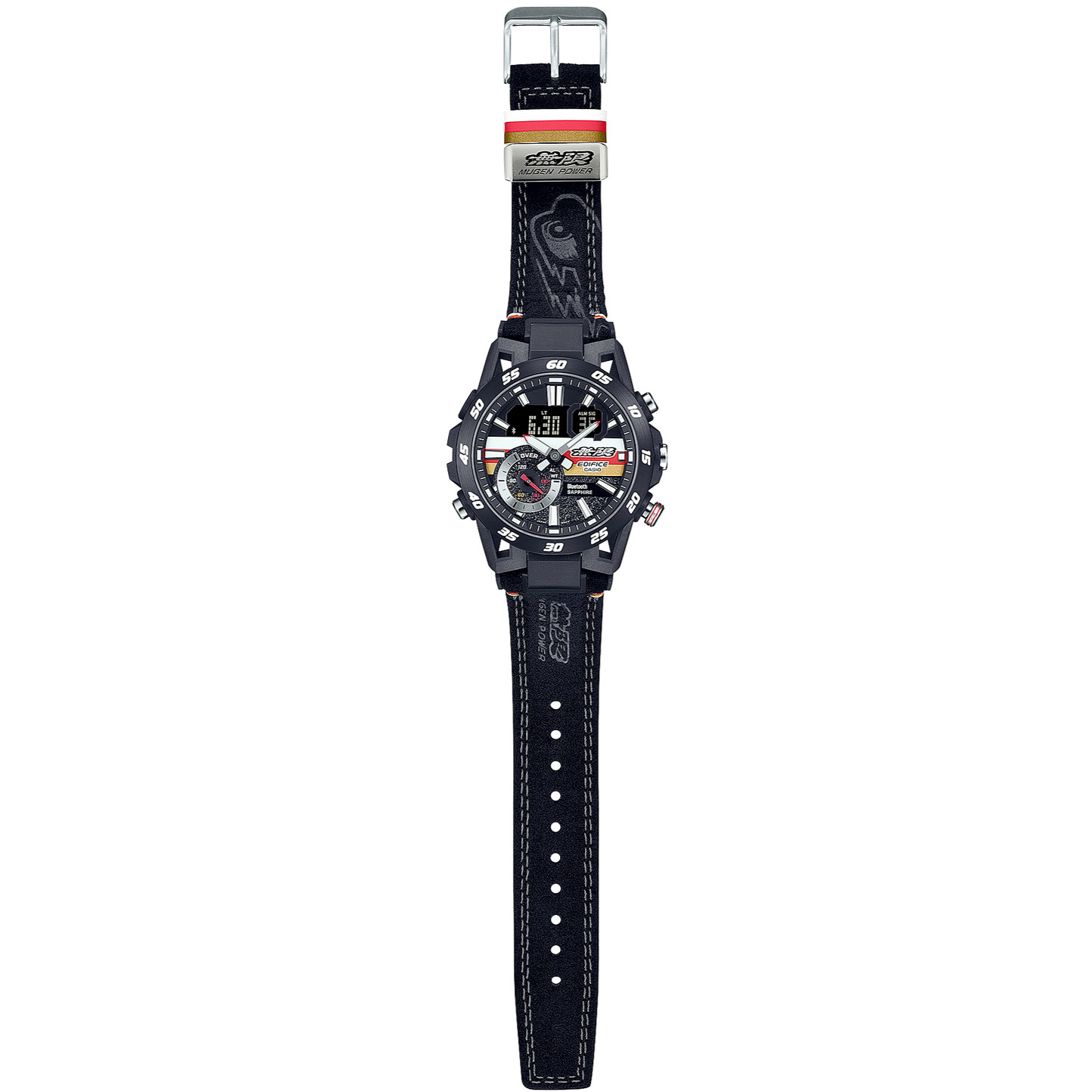 CASIO EDIFICE MUGEN EDITION ECB-40MU-1AJR Limited Bluetooth Watch Alcantara Band