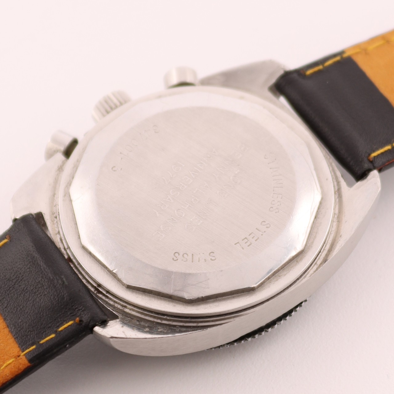 Vintage 37.5mm Hamilton 647001-3 Big Eye Chrono-Diver Wristwatch Valjoux 7733
