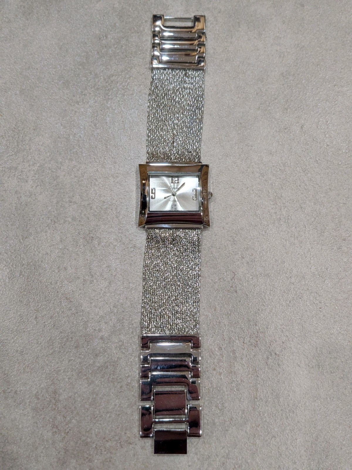 Geneva Silver Tone Multi Chain Band Watch 6693 🔥🔥🔥 New Battery!