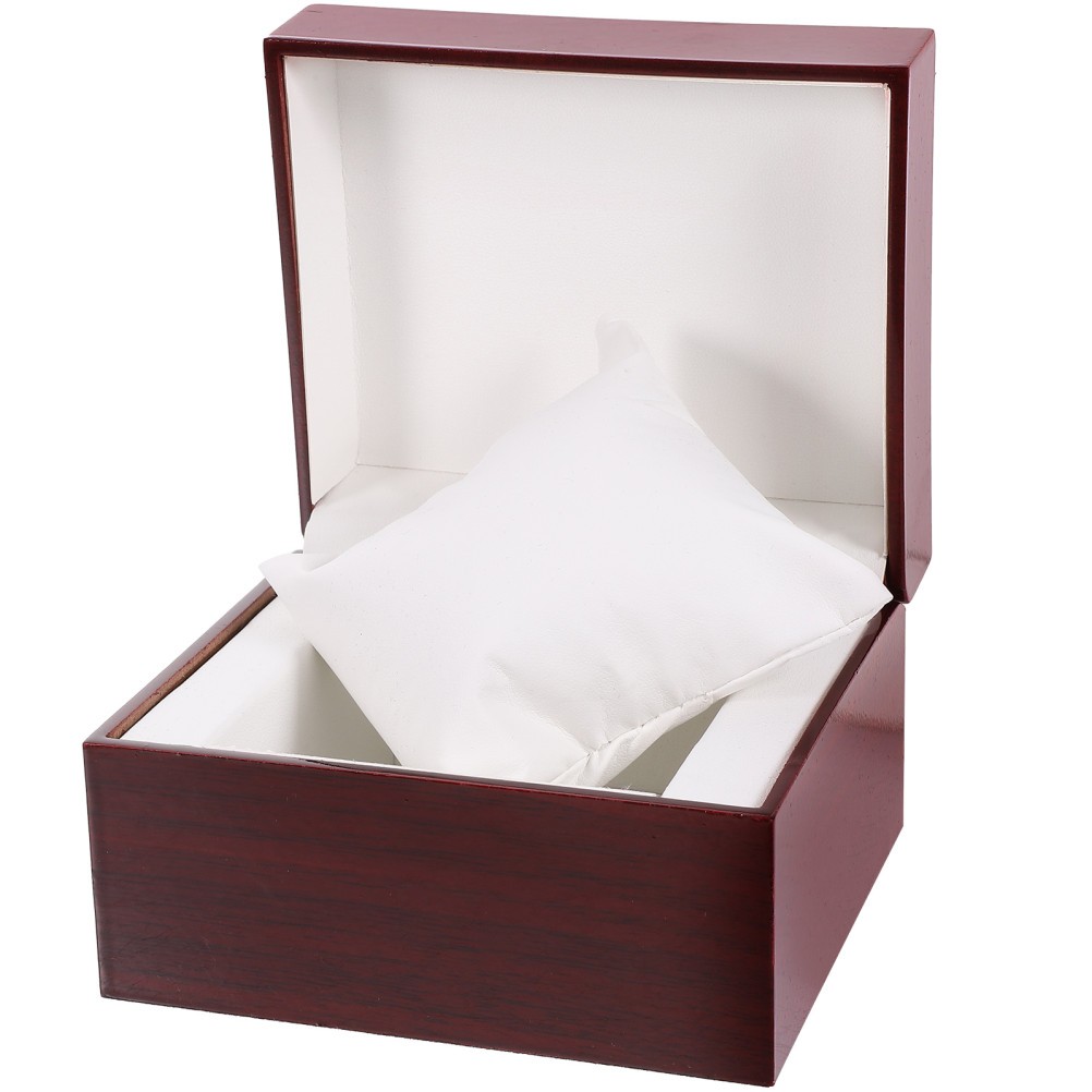 Luxury Wooden Watch Display Box for Storage and Gift Holder with Soft Pillows