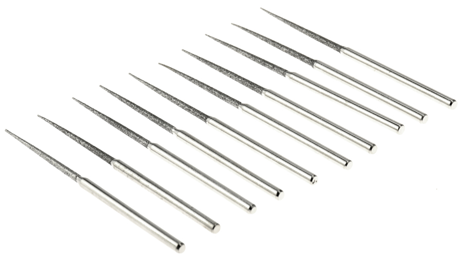 10pc 2-3/4″ Tapered Diamond Bead Reamer Bit Set Craft Jewelry Lapidary Rotary