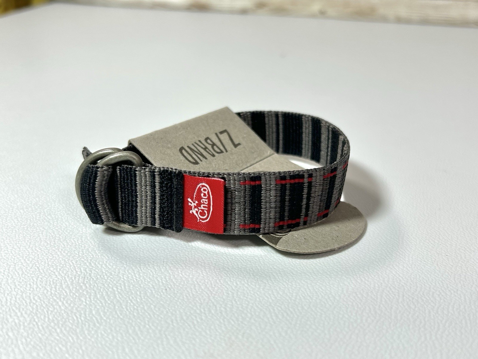 Chaco Z Band Bracelet Lazo Gray Red Adjustable NWT Outdoor