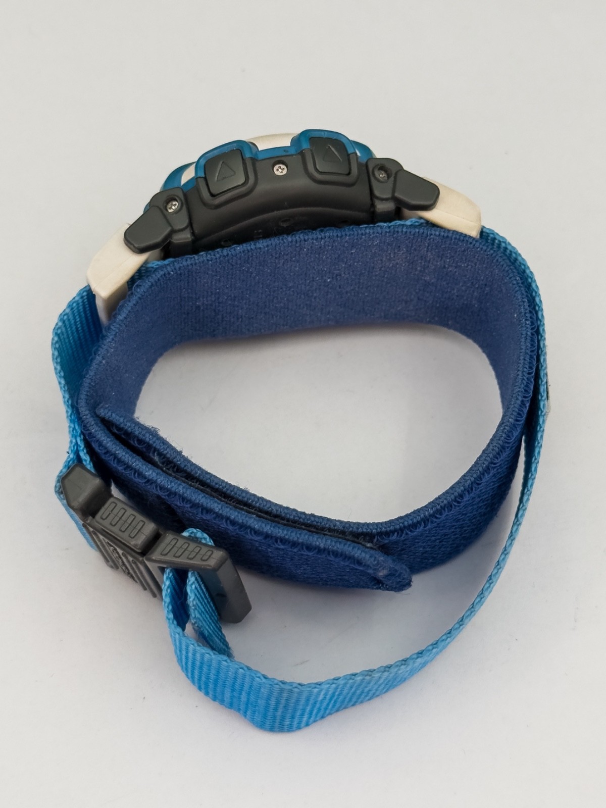 Vintage Casio G-Shock G-Lide DW-003 Blue White Nylon Cloth Strap Watch 90s