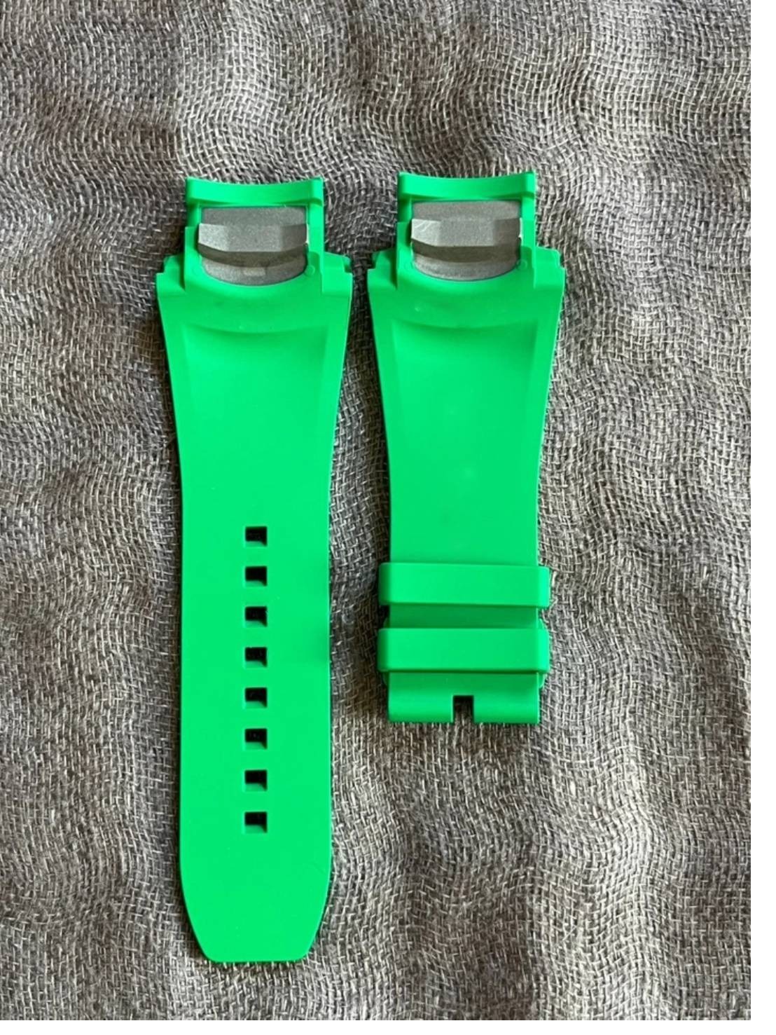 FKM Rubber Watch Strap Size M Replacement For Richard Mille RM028 28M