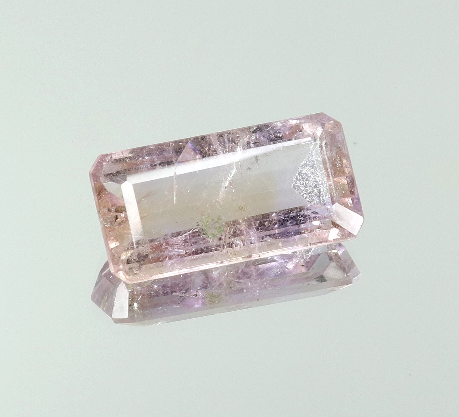 Natural Bolivia Ametrine Bi-Color 7.80 Ct Untreated Certified Loose Gemstone