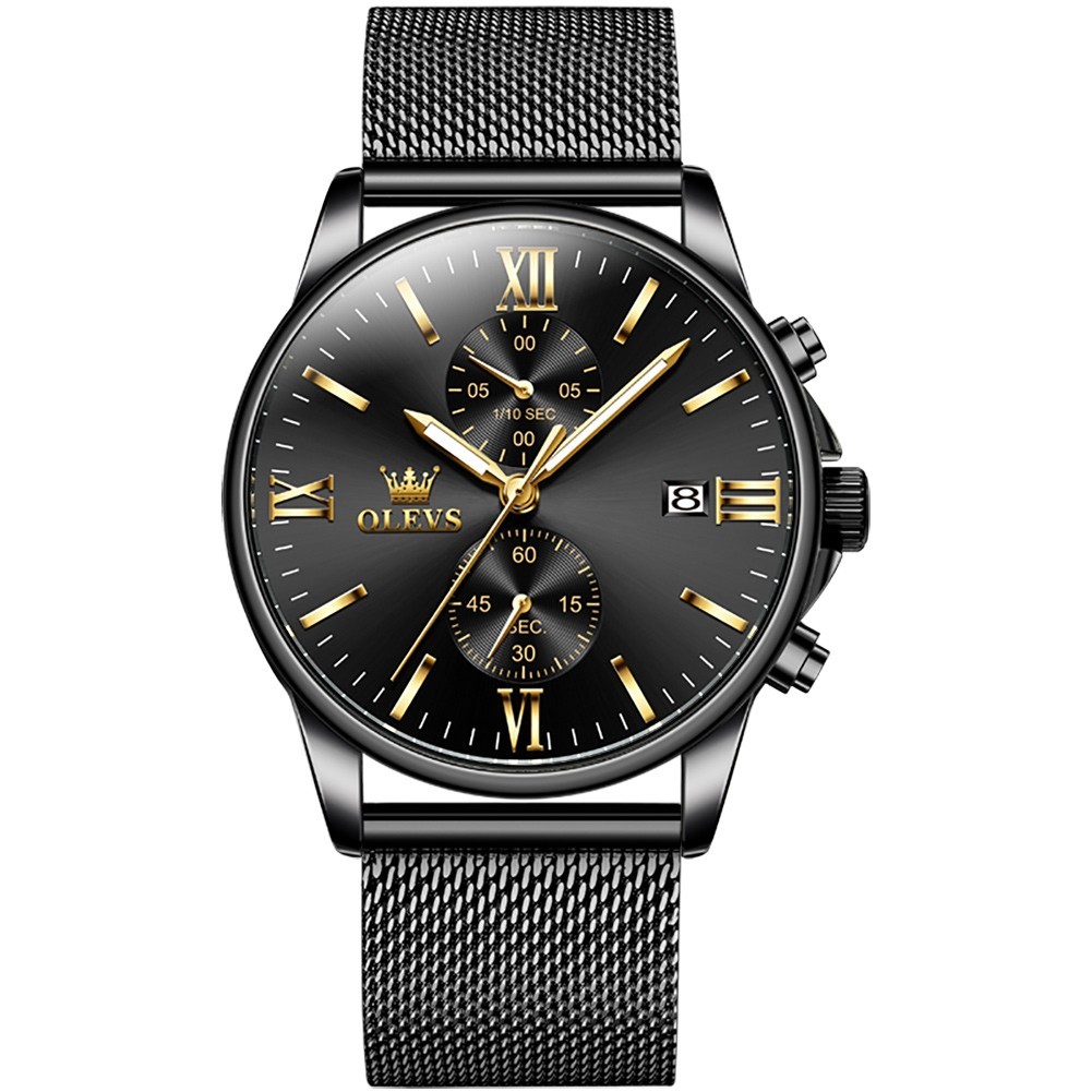 OLEVS 2886 Luminous Multifunctional Male Popular Steel Classic Quartz Watch