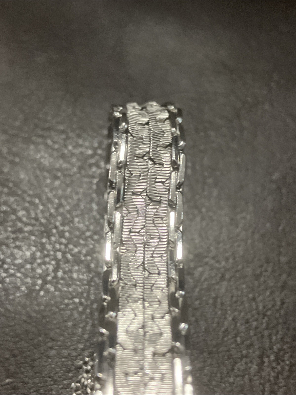HSB Sterling Silver Bracelet 11.4mm Wide 28 Grams 7.5 Inches