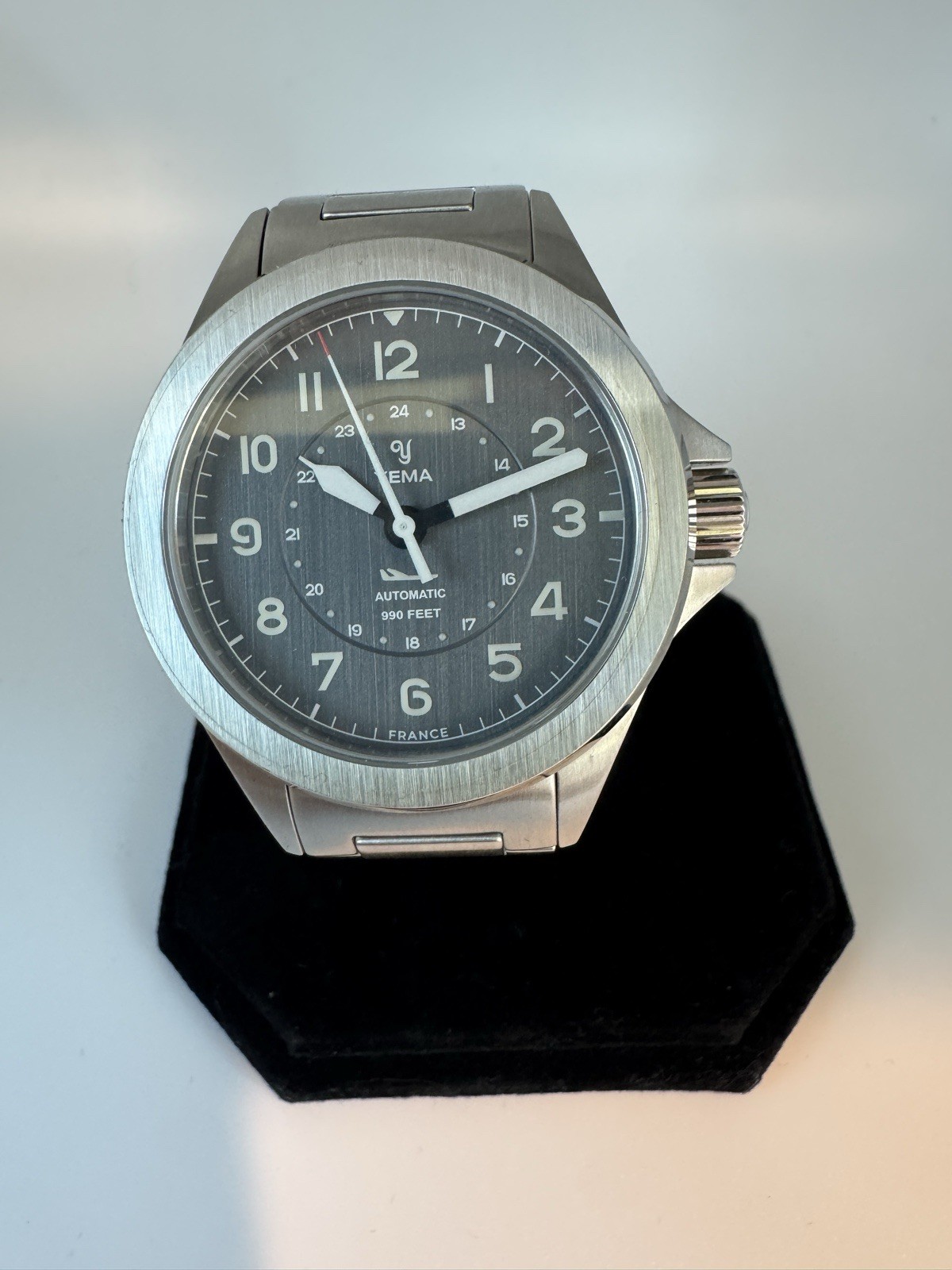 YEMA Flygraf Pilot M2 Grey Dial, 39 MM, with Box and pappers