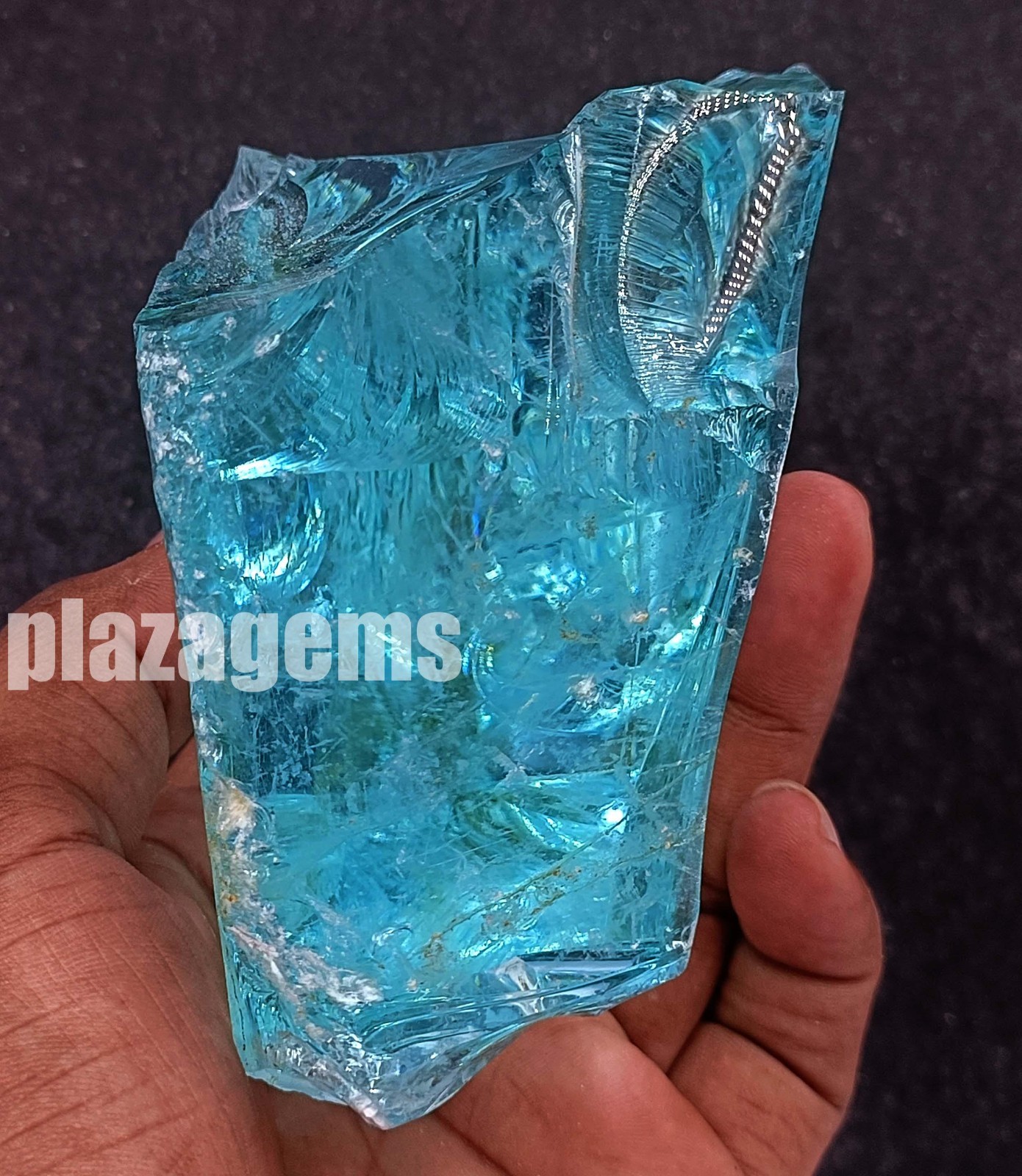 Huge 3000 CT Aquamarine Rough Stone – Natural Blue, Uncut, EGL Certified 5ASF