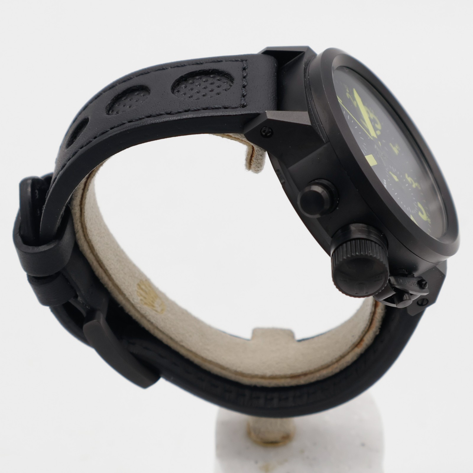 U-Boat Flightdeck Italo Fontana 43mm PVD Steel U-7750/43 Leather Automatic