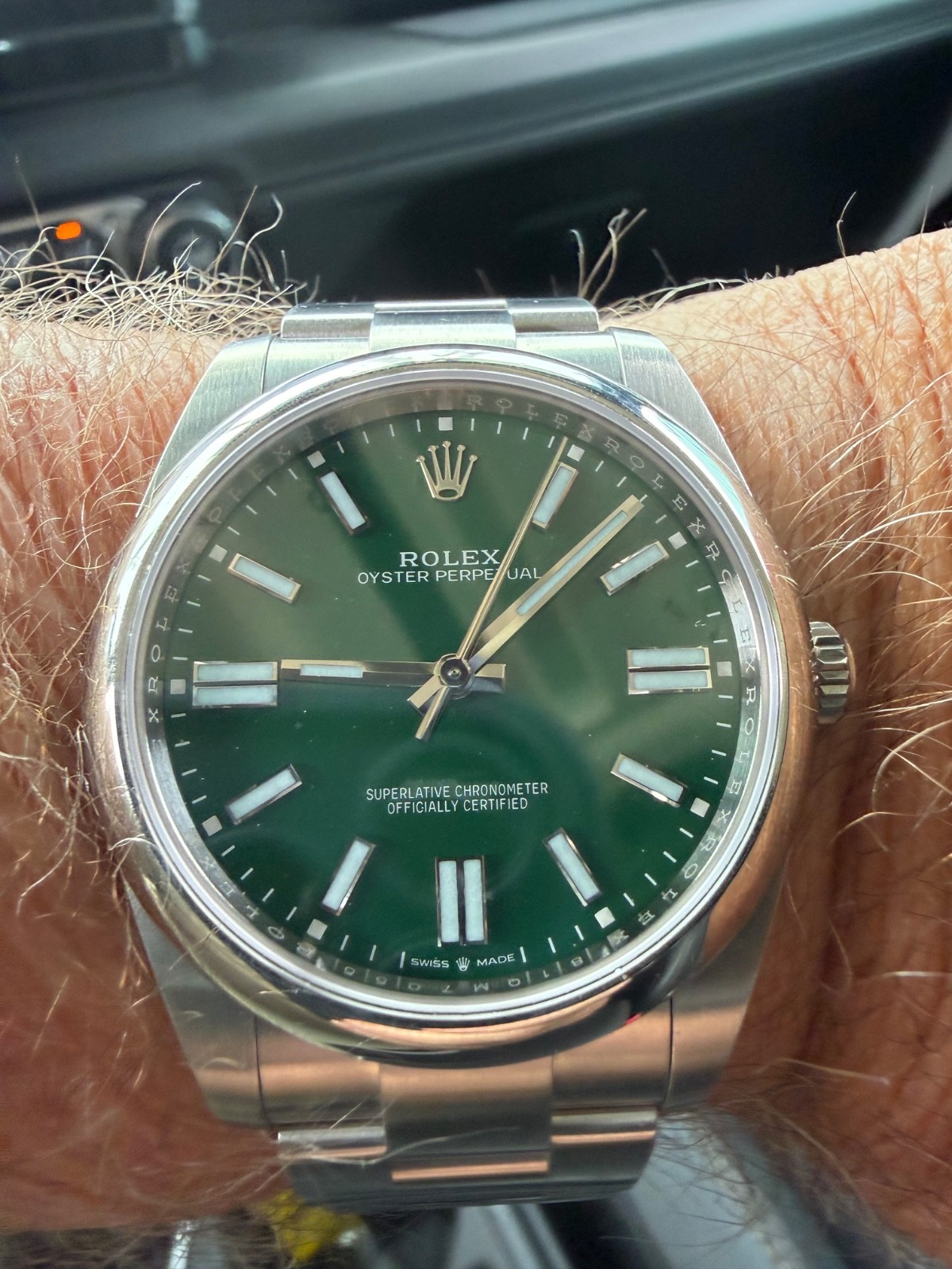 Rolex Oyster Perpetual 124300 Silver Oyster Bracelet with Silver Bezel