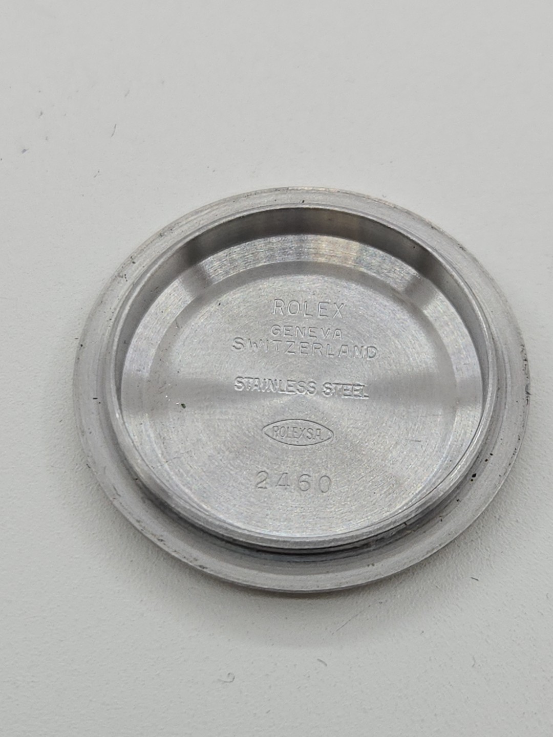 Rolex Caseback 2460 , Stainless Steel,
