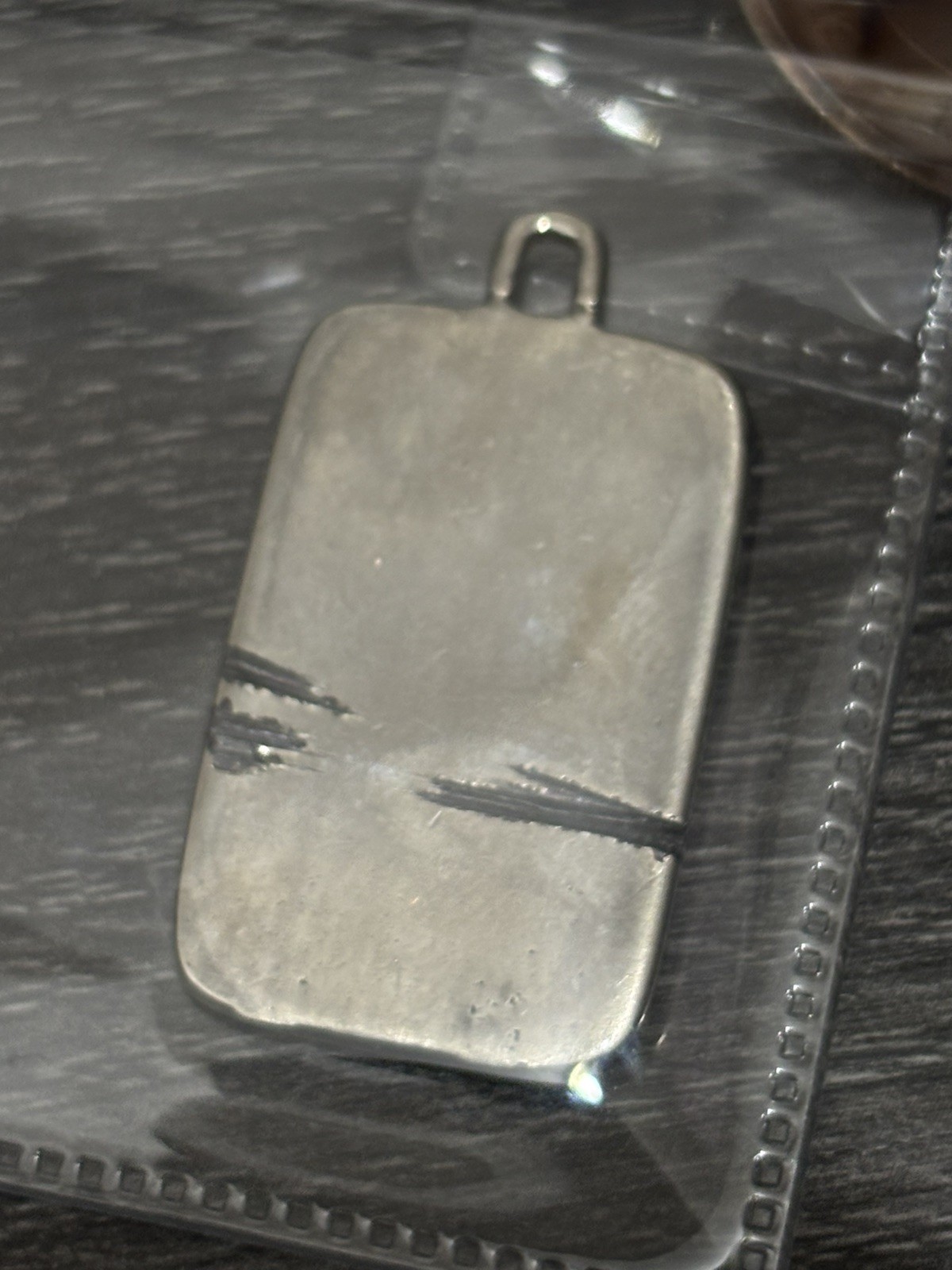 2 Gram .999 Fine Silver Rectangle Bar Pendant – Credit Silver – Simmons