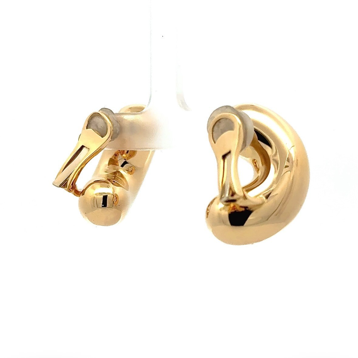 Fancy 18K Luminous Yellow Gold Earrings from Italy