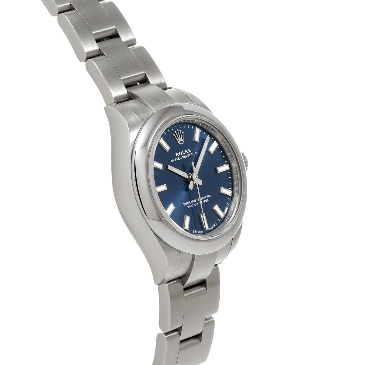 ROLEX Oyster Perpetual 28 276200 Bright blue WATCH 728572