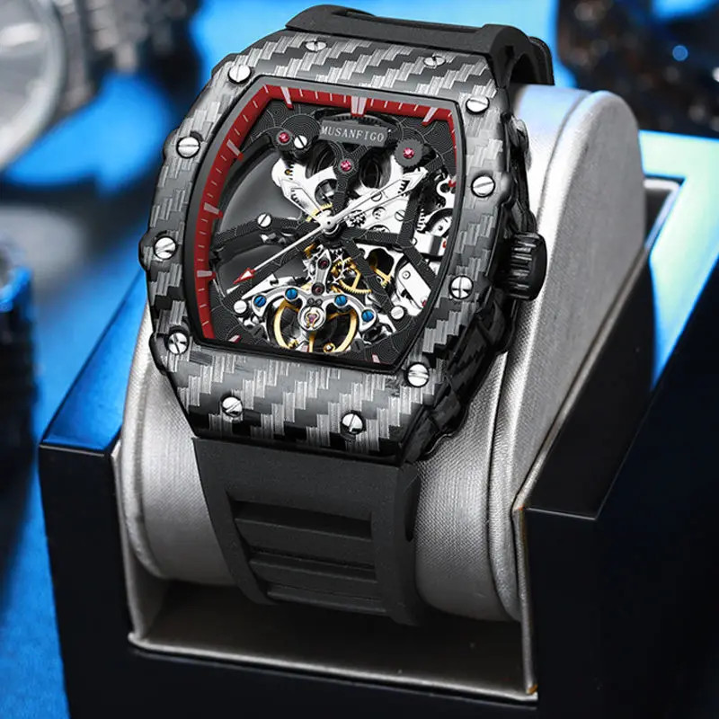 Men’s Automatic Skeleton Mechanical Watch Luxury Casual Business Fashion
